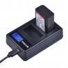 2000mAh NP-FW50 NP FW50 bateria da câmera - LCD USB carregador duplo - para Sony Alpha a6500 a6300 a6000 - 2 peças
