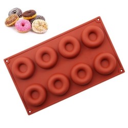 Molde para rosquinhas de silicone - tabuleiro antiaderente