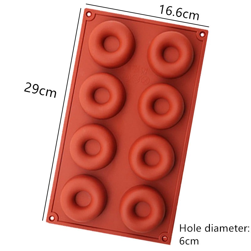 Molde para rosquinhas de silicone - tabuleiro antiaderente