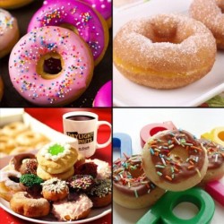 Forma de silicone para donuts - tabuleiro antiaderente - 18 furos
