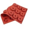 Forma de silicone para donuts - tabuleiro antiaderente - 18 furos