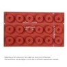 Forma de silicone para donuts - tabuleiro antiaderente - 18 furos