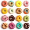 Forma de silicone para donuts - tabuleiro antiaderente - 18 furos