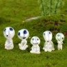Espíritos de árvores luminosas - mini fantasmas - decoração de jardim - azul - 10 peças