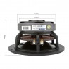 6,5 polegadas - 100 W - 4 Ohm - 8 Ohm - HiFi - alto-falante de áudio baixo - woofer - cerâmica de alumínio