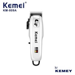 Kemei 809A - máquina de cortar cabelo profissional - aparador - velocidade ajustável - LED