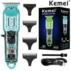 Kemei 1113 - máquina de cortar cabelo profissional - aparador - USB