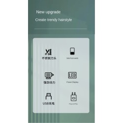 Kemei 1113 - máquina de cortar cabelo profissional - aparador - USB