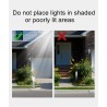 Luz solar de jardim - coluna de aço inoxidável - tubo