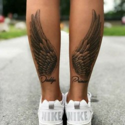 Tatuagem temporária - adesivo - asas de anjo - 2 peças