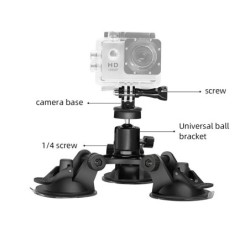 Ventosa triangular - montagem - para câmeras GoPro Hero
