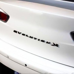 Emblema decorativo do carro - adesivo de plástico - letras Evolution X
