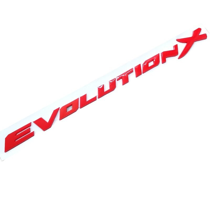 Emblema decorativo do carro - adesivo de plástico - letras Evolution X