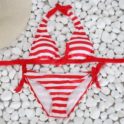 Sexy striped bikini setBeachwear