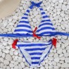 Sexy striped bikini setBeachwear