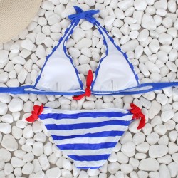 Sexy striped bikini setBeachwear