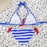 Sexy striped bikini setBeachwear