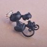 Mãe e filha gato - coroa de cristal - broche