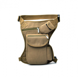 Cintura / bolsa de perna de lona - com cinto