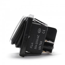 DPST de 4 pinos - T85 - alternância de carro / barco - interruptor basculante com LED - à prova d'água