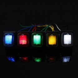 DPST de 4 pinos - T85 - alternância de carro / barco - interruptor basculante com LED - à prova d'água