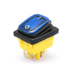 4 Pin DPST - T85 - car / boat toggle - rocker switch with LED - waterproofSwitches