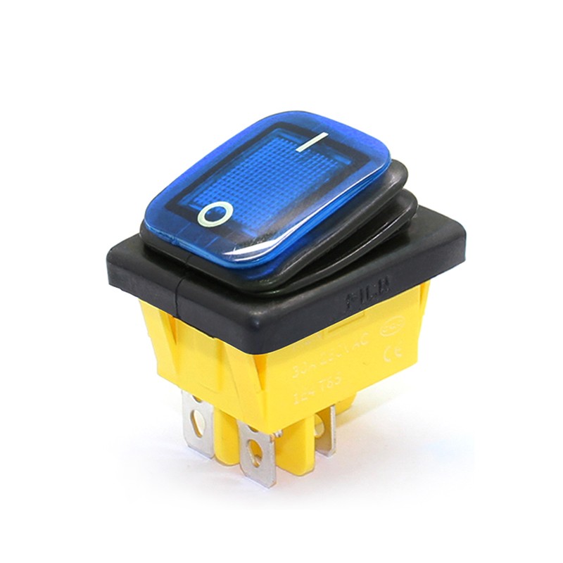 4 Pin DPST - T85 - car / boat toggle - rocker switch with LED - waterproofSwitches