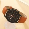 Relógio de luxo Quartzo - com pulseiras de couro - conjunto