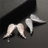 Brincos estilo vintage - asas de anjo de cristal