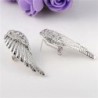 Brincos estilo vintage - asas de anjo de cristal