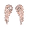 Brincos estilo vintage - asas de anjo de cristal