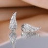 brincos de asas de anjo de cristal