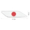 Adesivo de carro de metal - bandeira do Japão - 2 peças