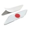 Adesivo de carro de metal - bandeira do Japão - 2 peças