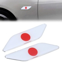 Adesivo de carro de metal - bandeira do Japão - 2 peças