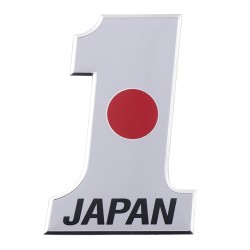 Adesivo de carro de alumínio - número 1 Japão