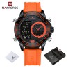 NAVIFORCE - relógio esportivo militar - Quartzo - LCD - luminoso - à prova d'água