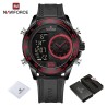 NAVIFORCE - relógio esportivo militar - Quartzo - LCD - luminoso - à prova d'água