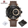 NAVIFORCE - relógio esportivo militar - Quartzo - LCD - luminoso - à prova d'água