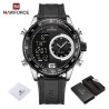NAVIFORCE - relógio esportivo militar - Quartzo - LCD - luminoso - à prova d'água