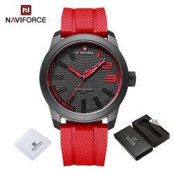 NAVIFORCE - relógio esportivo de quartzo - à prova d'água - pulseira de silicone - à prova d'água