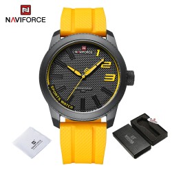 NAVIFORCE - relógio esportivo de quartzo - à prova d'água - pulseira de silicone - à prova d'água