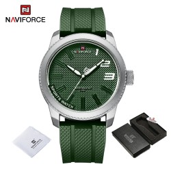 NAVIFORCE - relógio esportivo de quartzo - à prova d'água - pulseira de silicone - à prova d'água