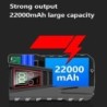 Acionador de partida portátil para carro - banco de potência - 12V - 22000mAh