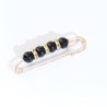Broche elegante - alfinete de segurança - com pérolas pretas / brancas - 3 peças
