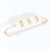 Broche elegante - alfinete de segurança - com pérolas pretas / brancas - 3 peças