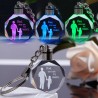 "Pai você é meu herói" - chaveiro cristal - LED