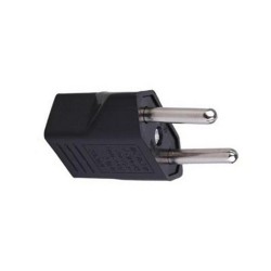 US flat plug to EU round plug - adapter - travel plugPlugs