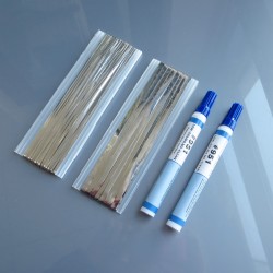 Fio de tabulação de 20 metros - fio de barramento de fita PV de 2 metros - caneta de fluxo de resina de solda 951
