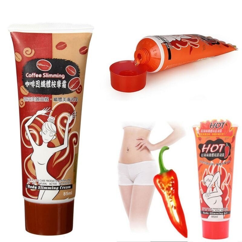 Hot chili / cafeína - gel emagrecedor / anticelulite / queima de gordura - creme - 85 ml - 2 peças